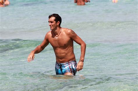 Flavia Pennetta Flaunts Blue Bikini Body In Formentera Spain Leopard