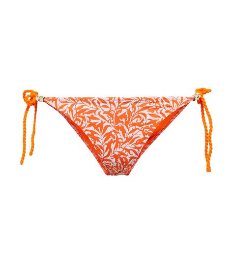 St Tropez Reversible Bikini Bottoms In Orange Heidi Klein Mytheresa