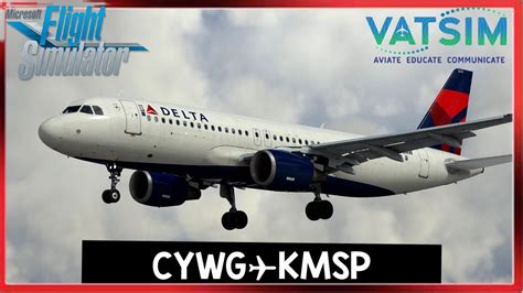 Msfs Live Fenix A Real Delta Ops Vatsim Cywg Kmsp Msfs