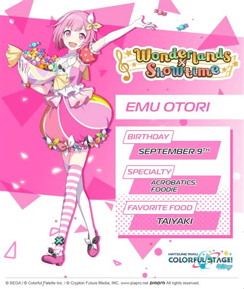 Emu Otori Wonderlands X Showtime Emu Hatsune Miku Art World