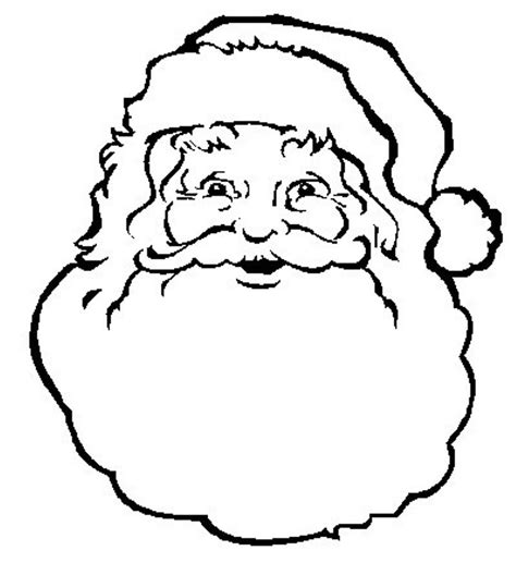 Free Printable Santa Face Template