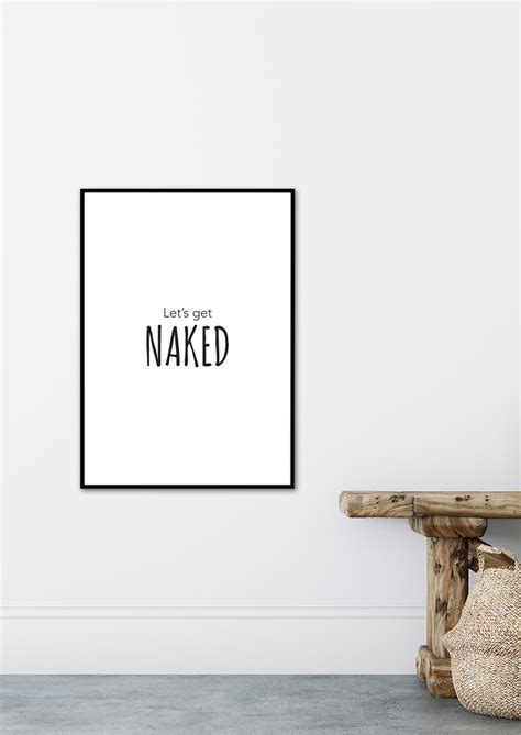 Lets Get Naked Poster Posterland