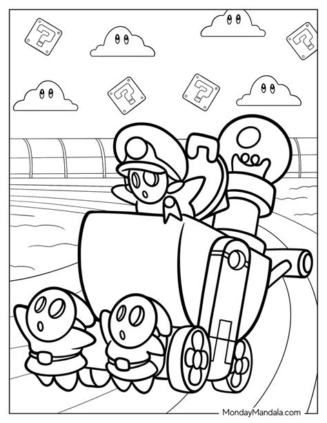 20 Shy Guy Coloring Pages Free Pdf Printables