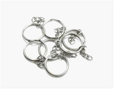 stainless steel plain designer key rings  promotional shape