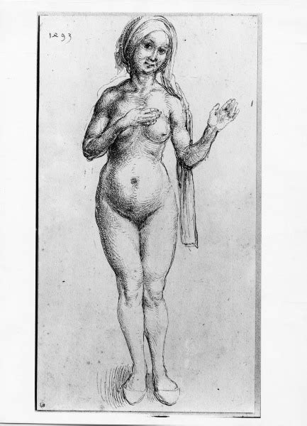 Naked Woman Dürer 1493 Albrecht Dürer als Kunstdruck oder Gemälde