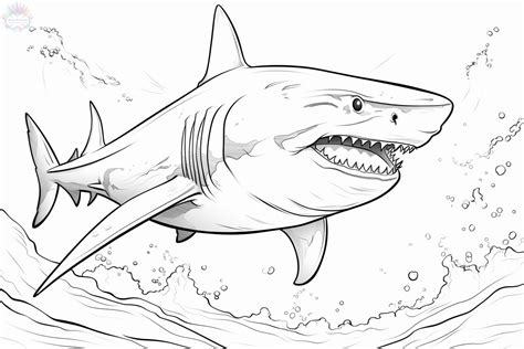 Desenho De Tubarao Para Imprimir - Tubarão Para Colorir + De 40 Desenhos Para Imprimir e Pintar