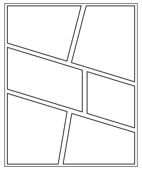 Printable Comic Book Page Template - Printable Templates
