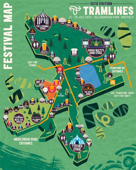 2023 Map is here!!! - Tramlines Festival 2025