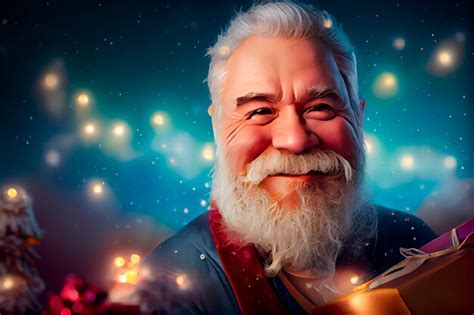 Premium AI Image Santa Klaus With Gifts Christmas Holiday