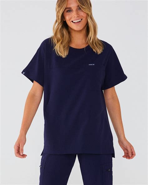 crew neck medical scrub tops scrub lab premium medical apparel