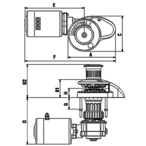 Rc8 8 Vertical Rope Chain Windlass With Capstan