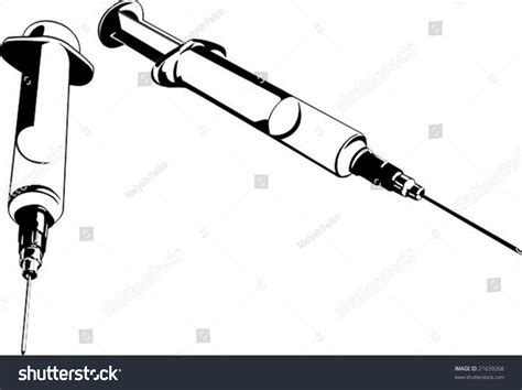 Vector Illustration Two Syringe Stock Vector 21639268 Shutterstock