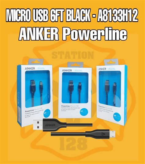 Anker Powerline Micro USB 6ft Black A8133H12 Lazada PH