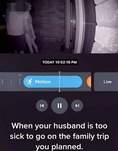 Woman Catches Husband Cheating On Doorbell Camera As Half Naked Mistress Leaves Home Daily Star