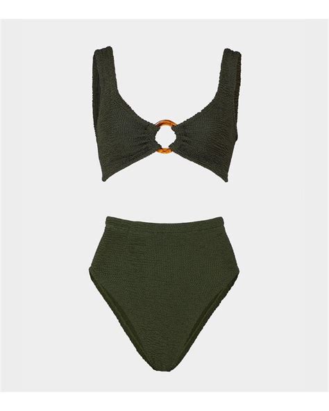 Hunza G Nadine Bikini In Green Lyst