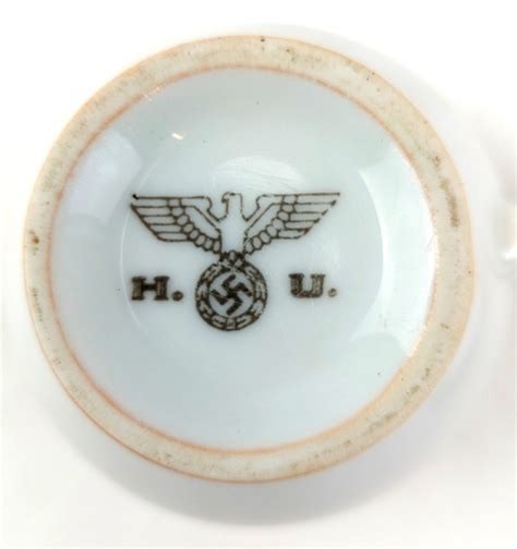 Ww2 German Wehrmacht Mess Hall Porcelain White Tea Cup And Saucer
