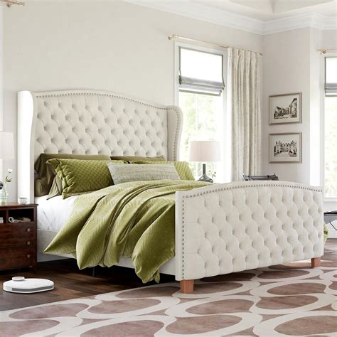 Luxoak Luxurious King Size Bed Frame With 62 Headboard