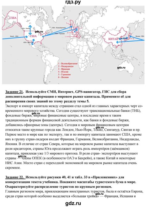 ГДЗ тема 5 география 10‐11 класс Максаковский
