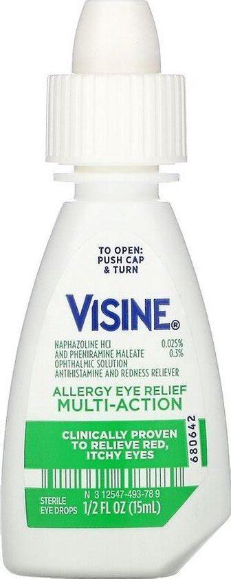 Visine Allergy Eye Relief Multi Action Xl Gouttes Pour Les Yeux