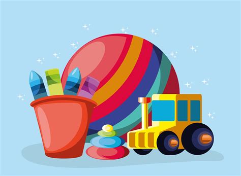 Kids Toys Cartoon 2593379 Vector Art At Vecteezy