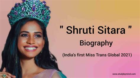 Sruthy Sithara Biography In English Indias First Miss Transglobal