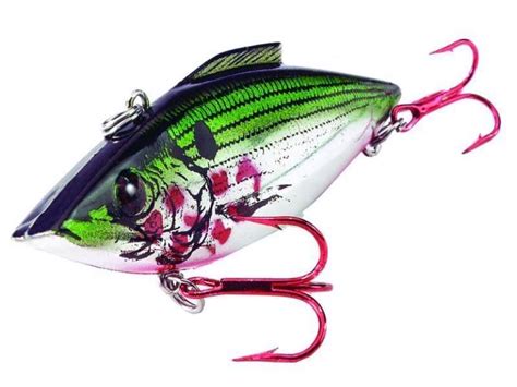 Bill Lewis Rat-L-Trap RT370 Sz 1/2 Oz Bleeding Shad Chrome Green ...