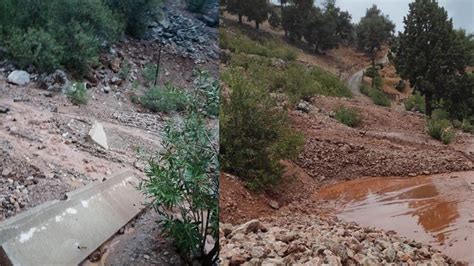 Adana da sağanak yağış sonrası heyelan