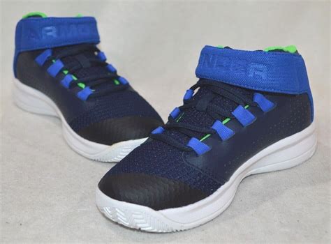 Under Armour Ua Bps Get B Zee Blue Green Boy S Sneakers Size K Nwb