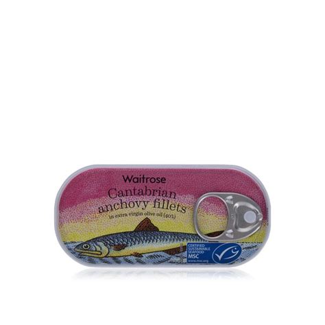 Waitrose Anchovy Fillets In Extra Virgin Olive Oil G Waitrose Uae