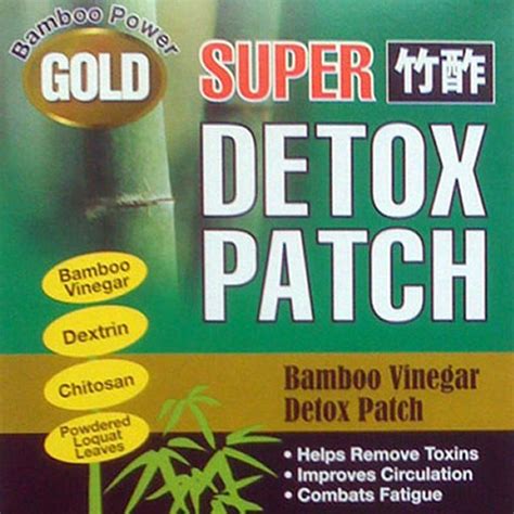 Gold Super Bamboo Vinegar Foot Detox Patches As Seen On Tv