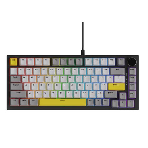 Mua AJAZZ KA Wired RGB Hot Swap Mechanical Keyboard With Volume Knob Poron Foam Gasket