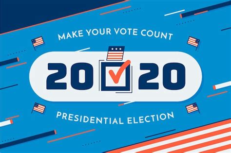 Antecedentes Elecciones Presidenciales 2020 Vector Premium