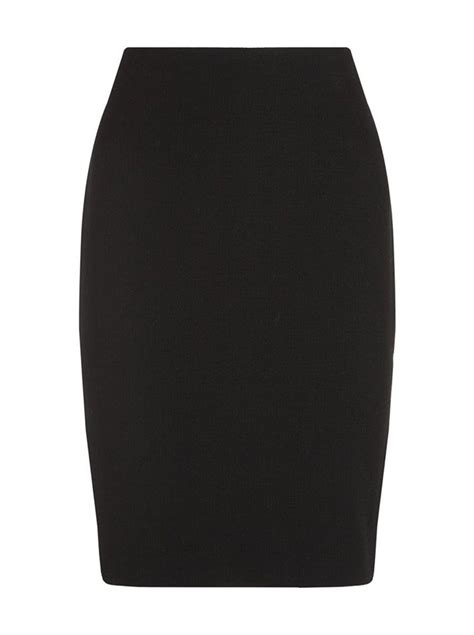 Textured Black Pencil Skirt Emporio Armani Womenswear Ede