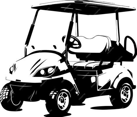 Golf Cart Silhouette Vector Premium Ai Generated Vector