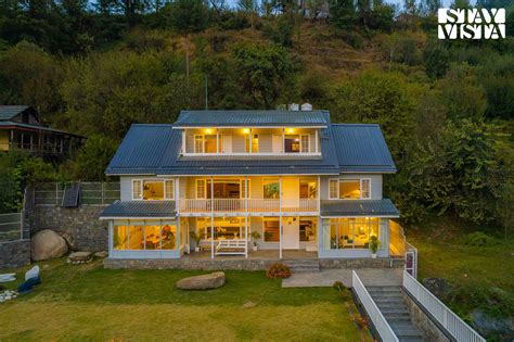stayvista  aurora  riverside symphony villa manali book hotel