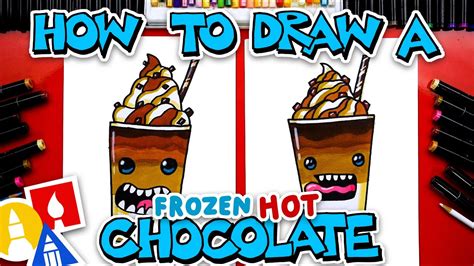 How To Draw A Frozen Hot Chocolate Drink YouTube