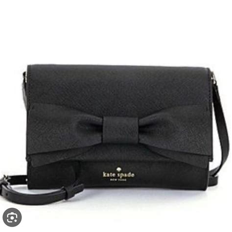 Kate Spade Black Bow Purse This Would Be Perfect Depop