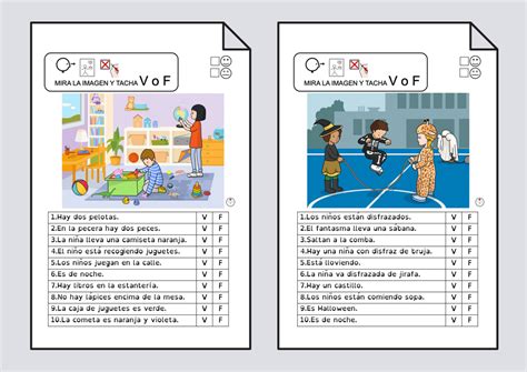 verdadero  falso lectoescritura soyvisual