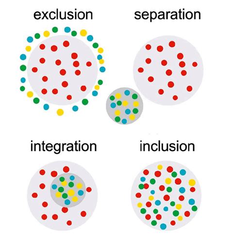 Differentiating Exclusion Separation Integration And Inclusion