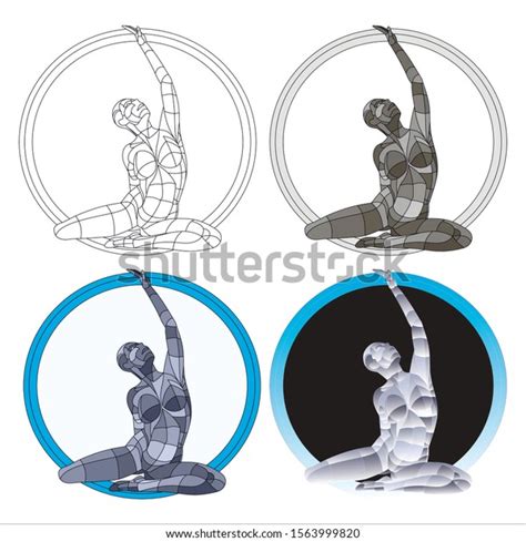 Desperately Posing Naked Girl Bending Sexual Stock Vector Royalty Free 1563999820 Shutterstock