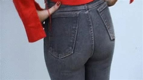 Hot Blonde In Skintight Grey Mustang Stretchjeans Spanked Skintight Jeans Video Clips Clips4sale