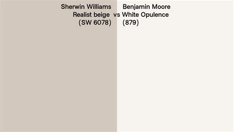 Sherwin Williams Realist Beige Sw 6078 Vs Benjamin Moore White