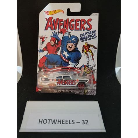 HOT WHEELS THE AVENGERS WHITE 57 PLYMOUTH FURY Shopee Malaysia