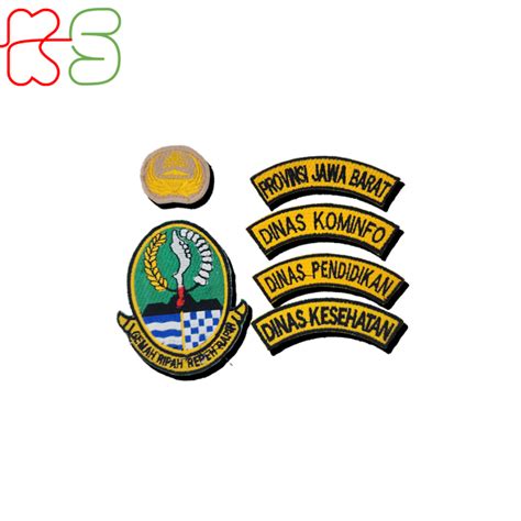 bordir logo atribut provinsi jawa baratdinas pendidikan dinas