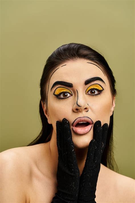 A Striking Brunette Woman Gazes With Stock Photo Image Of Gothic Mesmerizing