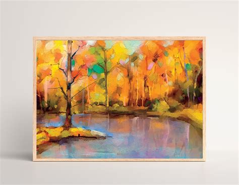 Abstract Watercolor Forest Landscape Digital Prints Stunning - Etsy