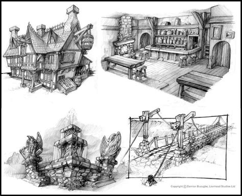 Fable Environment sketches by OmenD4 on deviantART | Environment sketch ...