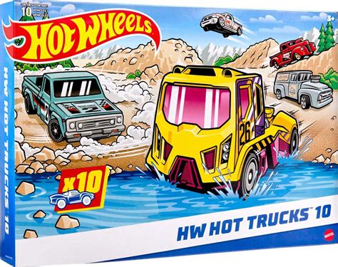 Hot Wheels 10 Pack Set Of 10 Toy Trucks In 1 64 Scale Mix Of Officially Licensed Unlicensed