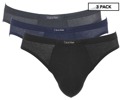 Calvin Klein Men S Body Modal Bikini Briefs 3 Pack Black Mink Blue