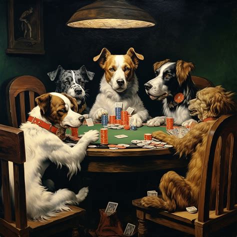 Dogs Playing Poker Art Free Stock Photo - Public Domain Pictures